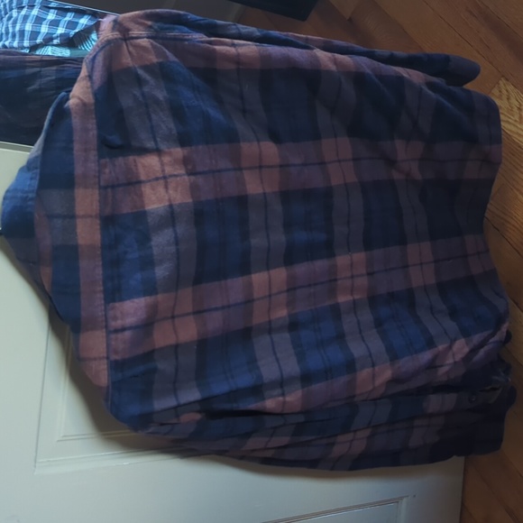 Navy/burnt orange flannel - Picture 2 of 2